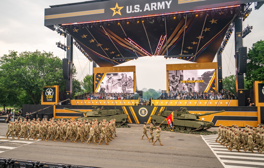 Army’s 250th Birthday Parade Pass in Review