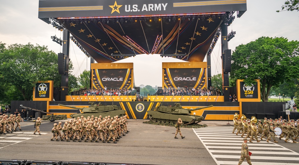 Army’s 250th Birthday Parade Pass in Review