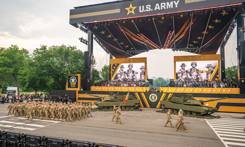 Army’s 250th Birthday Parade Pass in Review