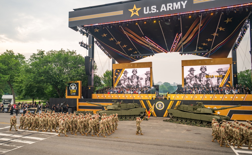 Army’s 250th Birthday Parade Pass in Review