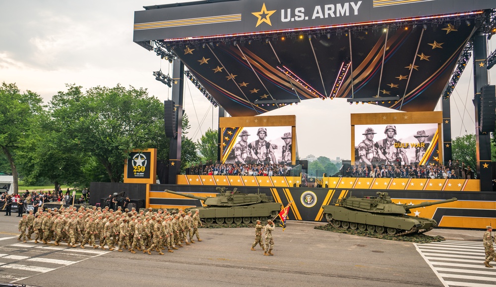 Army’s 250th Birthday Parade Pass in Review