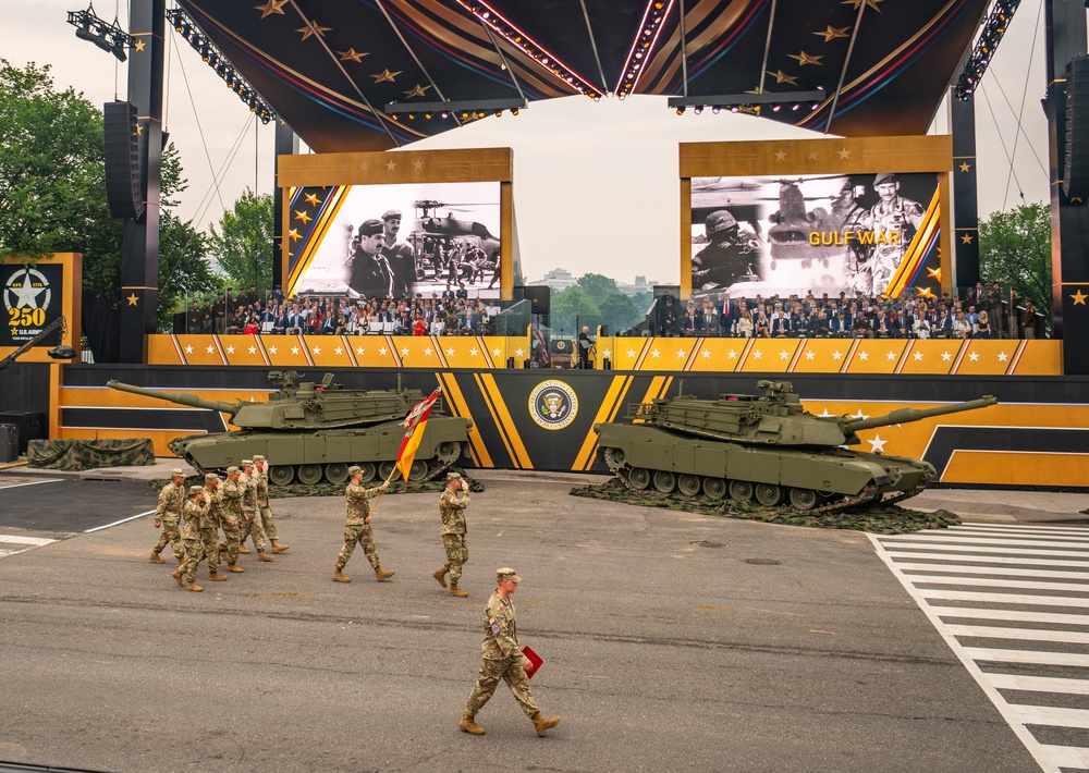 Army’s 250th Birthday Parade Pass in Review