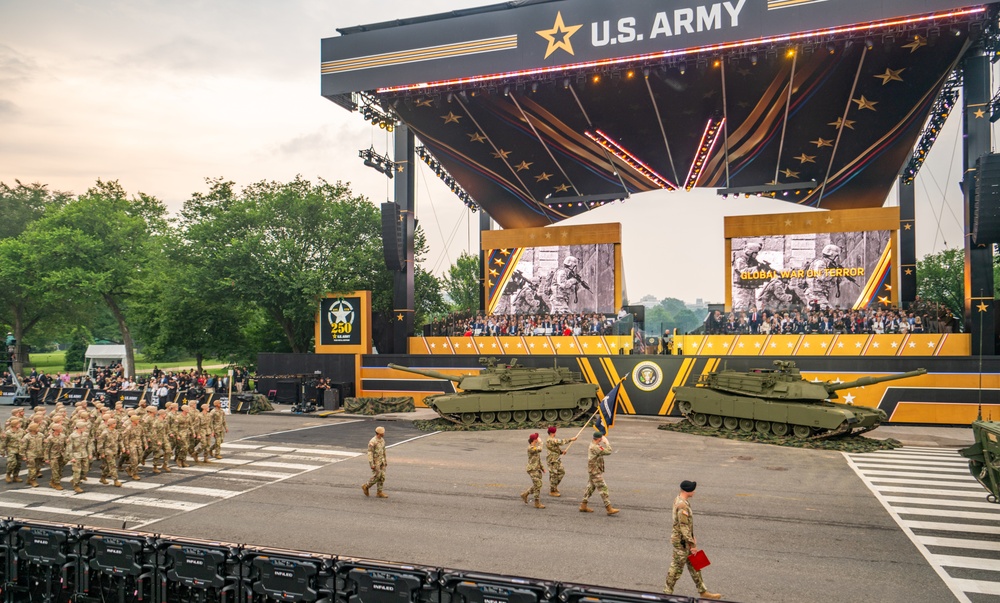 Army’s 250th Birthday Parade Pass in Review