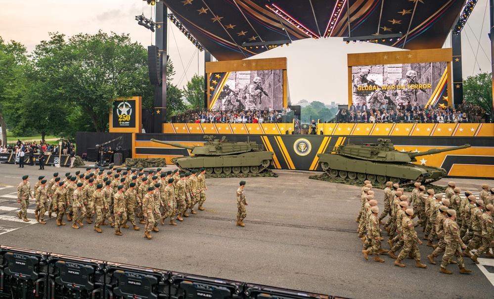 Army’s 250th Birthday Parade Pass in Review