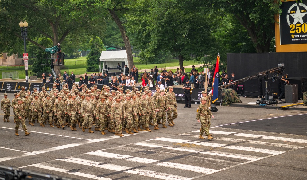 Army’s 250th Birthday Parade Pass in Review