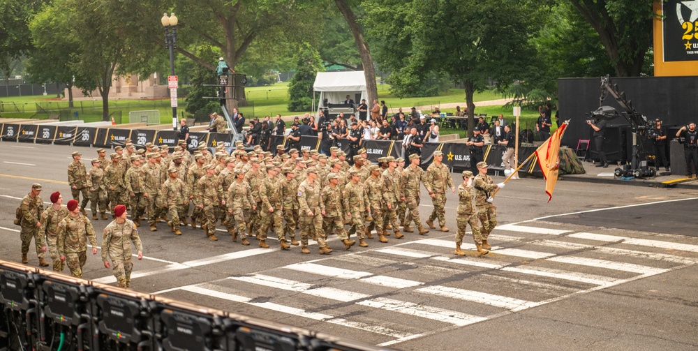 Army’s 250th Birthday Parade Pass in Review