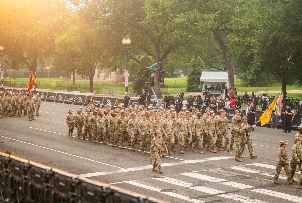 Army’s 250th Birthday Parade Pass in Review