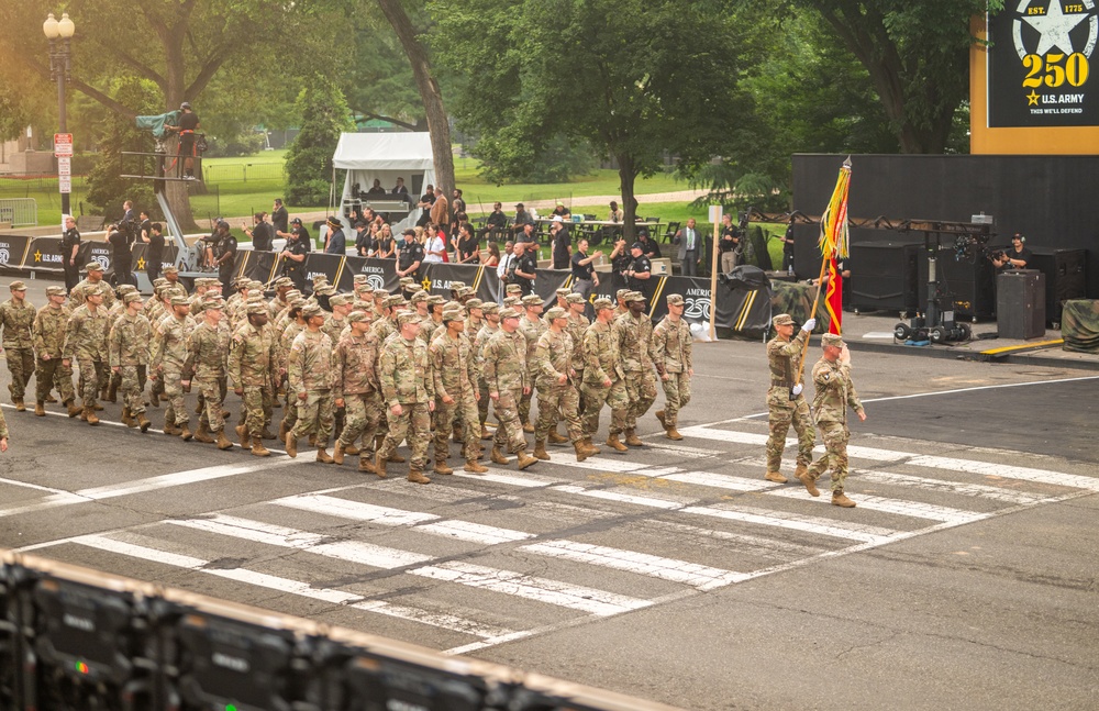 Army’s 250th Birthday Parade Pass in Review