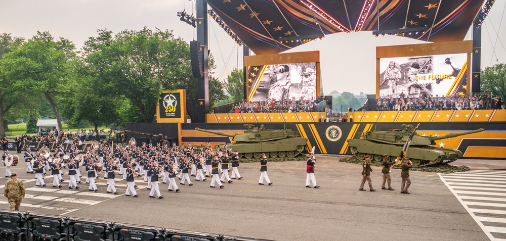 Army’s 250th Birthday Parade Pass in Review