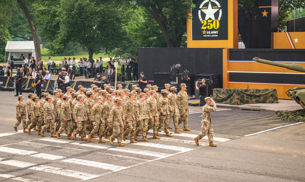 Army’s 250th Birthday Parade Pass in Review