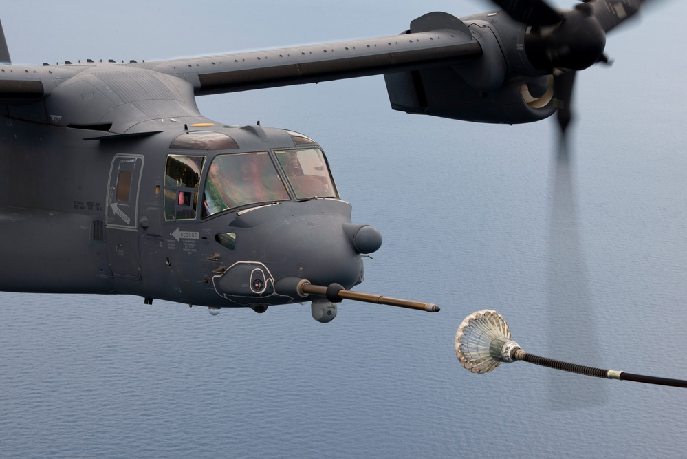 353 SOW conducts Tilt-Rotor Air-to-Air Refueling in support of REFORPAC 25