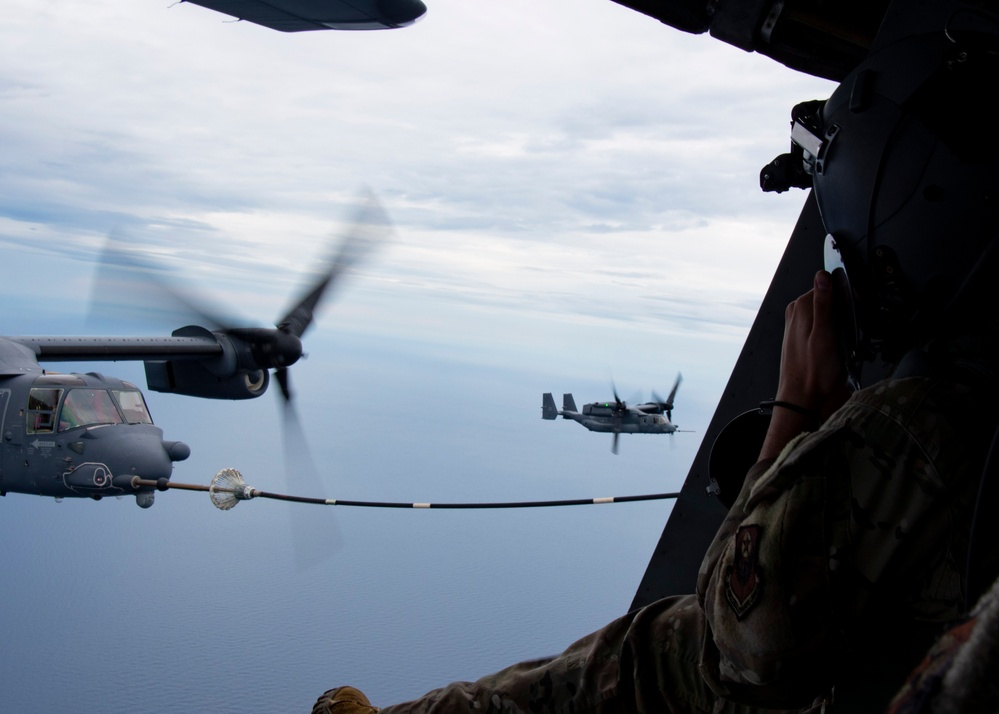 353 SOW conducts Tilt-Rotor Air-to-Air Refueling in support of REFORPAC 25