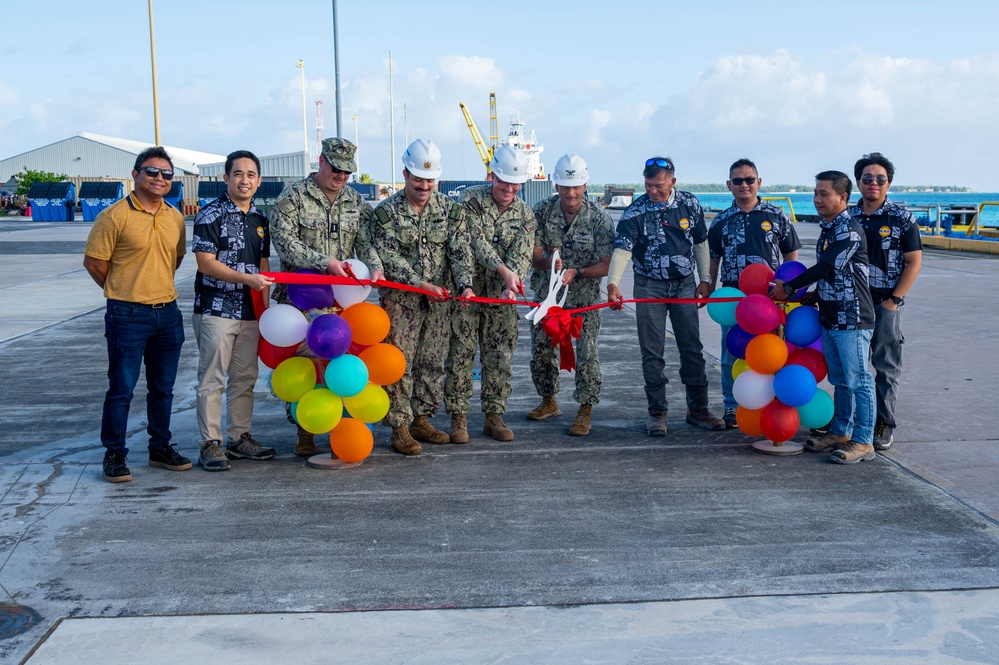 NSF Diego Garcia Deep Wharf Ribbon Cutting Ceremony