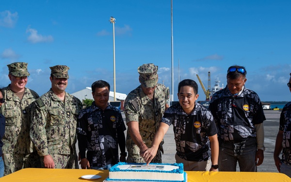NSF Diego Garcia Deep Wharf Ribbon Cutting Ceremony