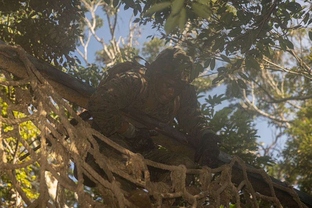 U.S. Marines with CLR-37 Conduct Basic Jungle Skills Course