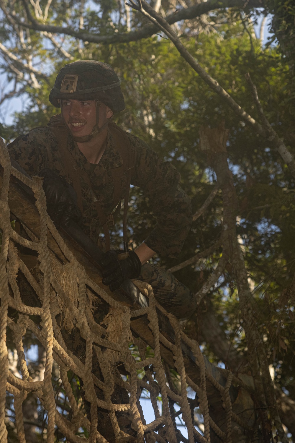 U.S. Marines with CLR-37 Conduct Basic Jungle Skills Course