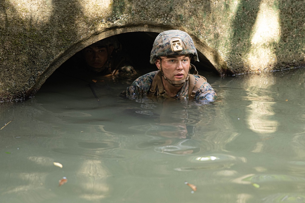 U.S. Marines with CLR-37 Conduct Basic Jungle Skills Course
