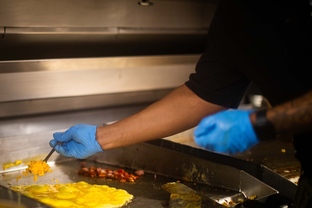 George Washington Sailors Cook Breakfast