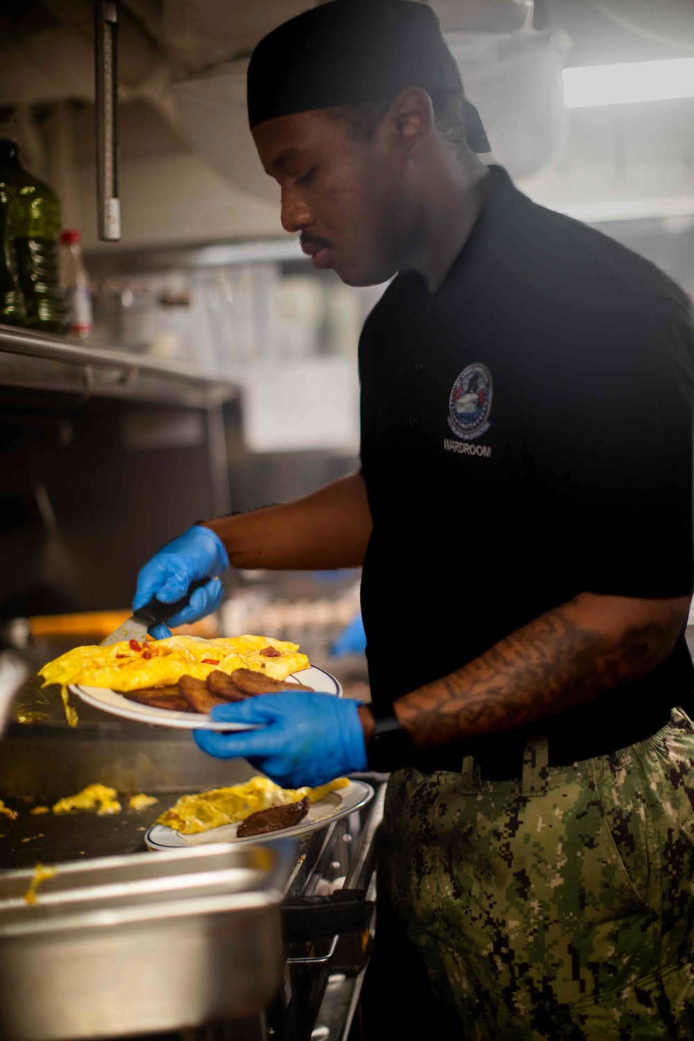 George Washington Sailors Cook Breakfast