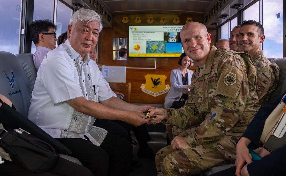 Defense Minister of Japan visits Kadena