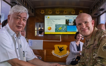 Defense Minister of Japan visits Kadena