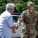 Defense Minister of Japan visits Kadena