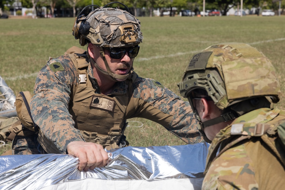 MRF-D 25.3: Sailors, Marines, Australian Army Medics conduct TCCC Training