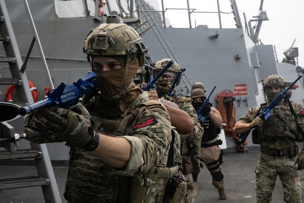 USS Wayne E. Meyer conducts operations in the U.S. Central Command area of responsibility as part of the Carl Vinson Carrier Strike Group