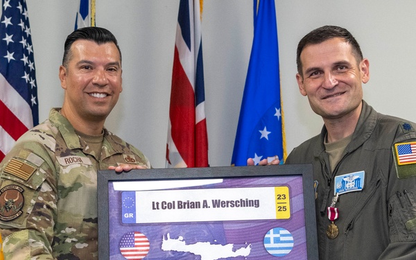 Detachment 1, 95th Reconnaissance Squadron Change of Command Ceremony at NSA Souda Bay