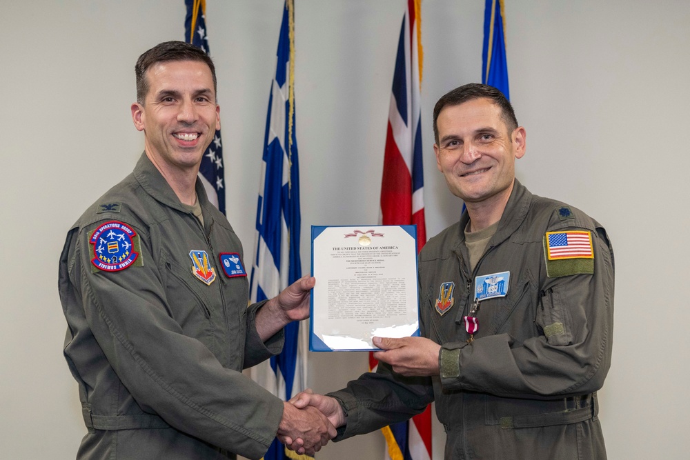 Detachment 1, 95th Reconnaissance Squadron Change of Command Ceremony at NSA Souda Bay
