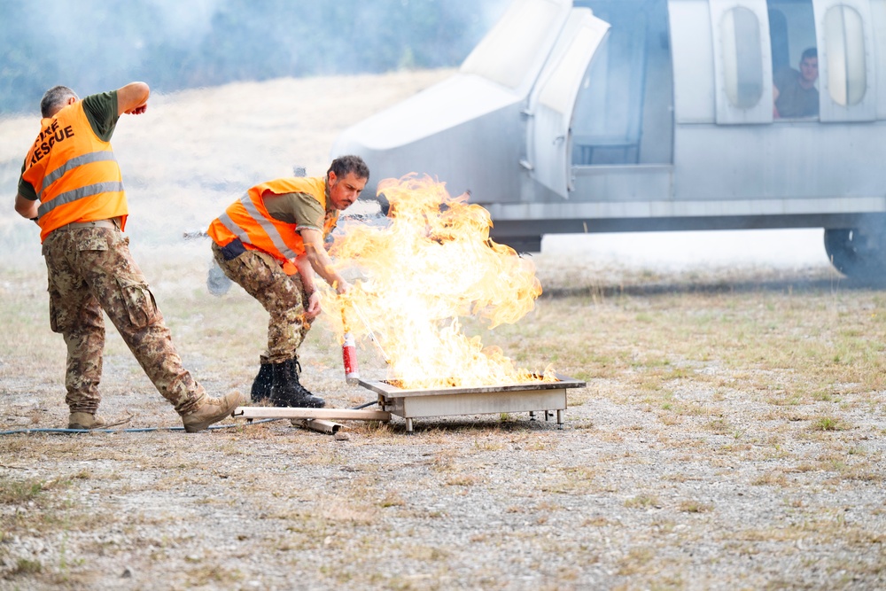 U.S. and Italian air forces conduct MARE with local first responders