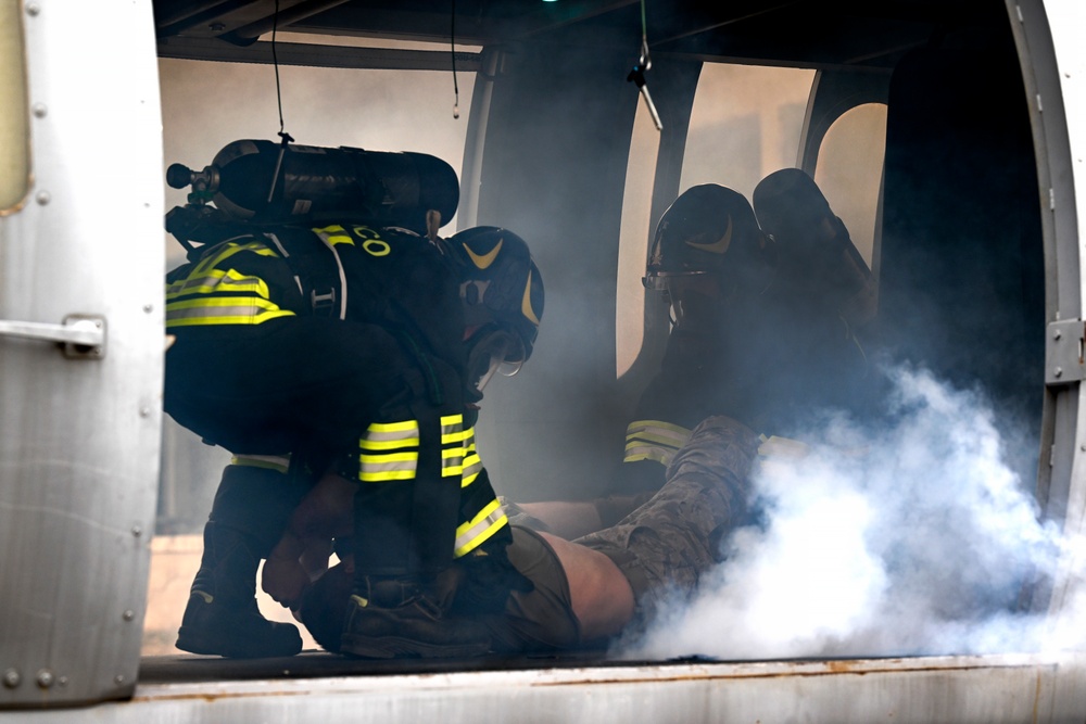U.S. and Italian air forces conduct MARE with local first responders