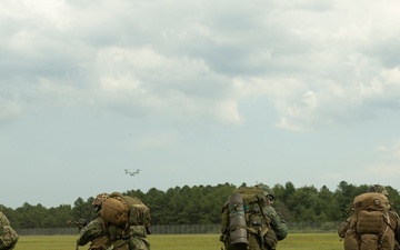 U.S. Marines with VMM-266 conduct assault support operations with Royal Netherlands Marines