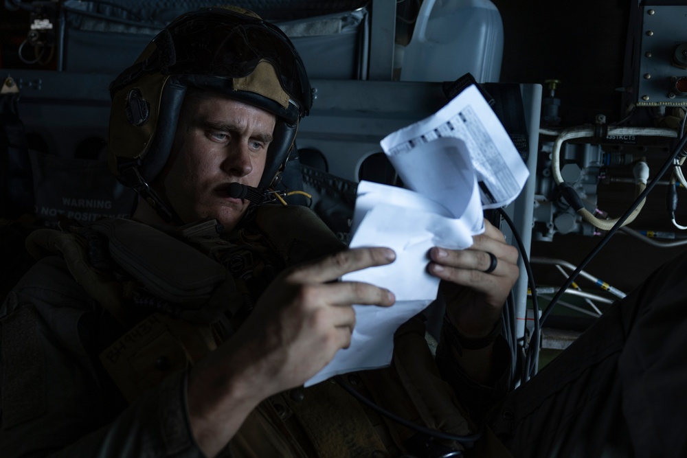 U.S. Marines with VMM-266 conduct assault support operations with Royal Netherlands Marines
