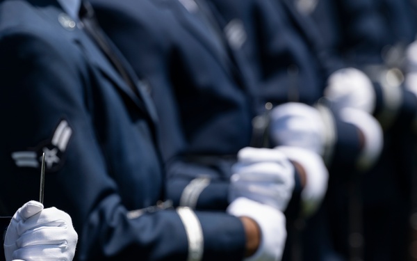 Full Military Funeral Honors with Escort are Conducted for U.S. Air Force Lt. Col. Donald Downing in Section 75