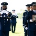 Full Military Funeral Honors with Escort are Conducted for U.S. Air Force Lt. Col. Donald Downing in Section 75