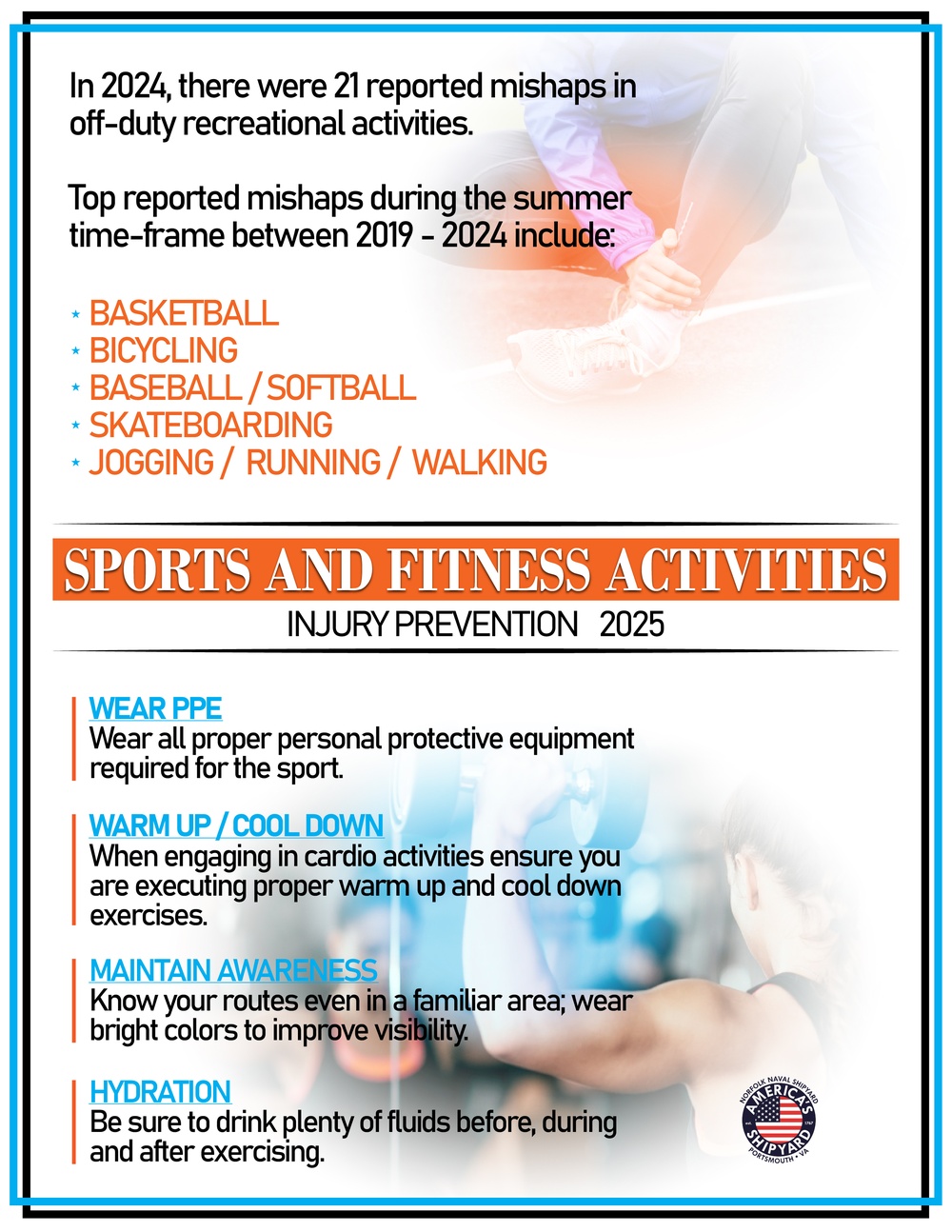 NNSY Safety Corner: Sports and Fitness Activities Injury Prevention 2025