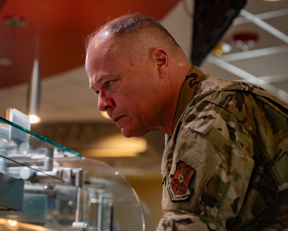 Col. Terrance Holmes, 90th Missile Wing commander, takes a tour around F.E. Warren Air Force Base