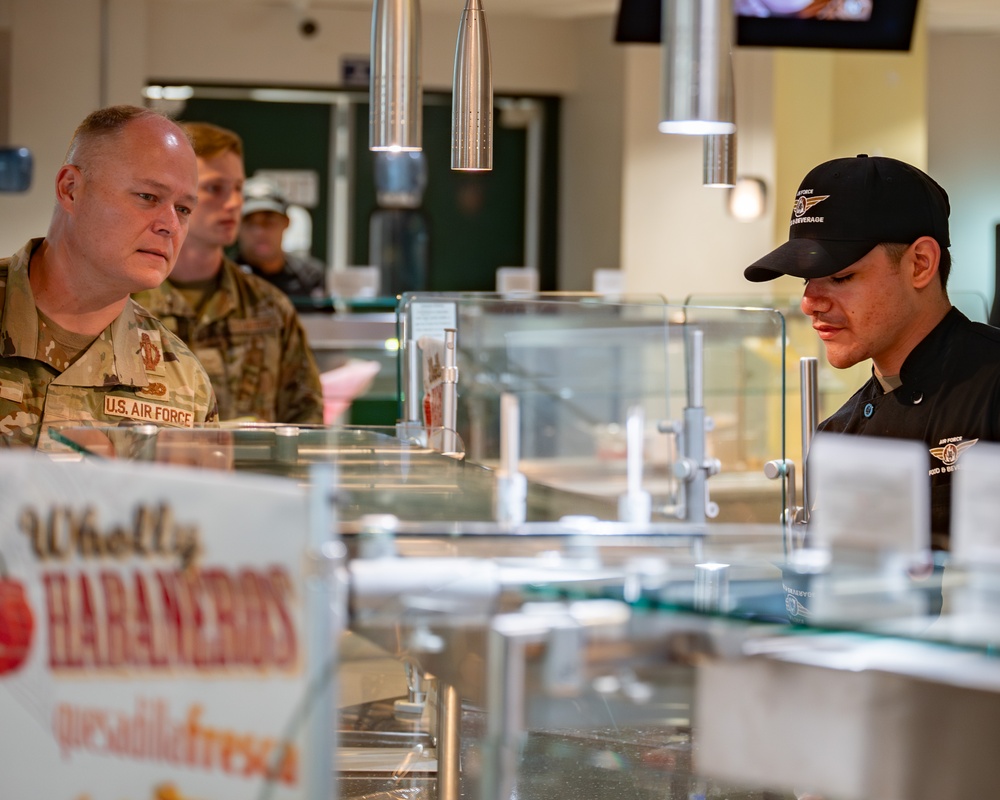 Col. Terrance Holmes, 90th Missile Wing commander, takes a tour around F.E. Warren Air Force Base
