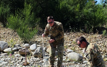 Army National Guard and Central Pierce Fire Department Conduct Water Bucket Training
