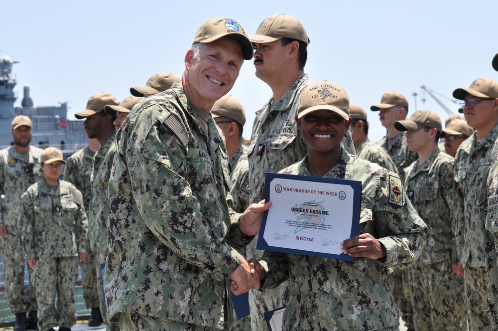 CSG 9 Visits USS Chosin