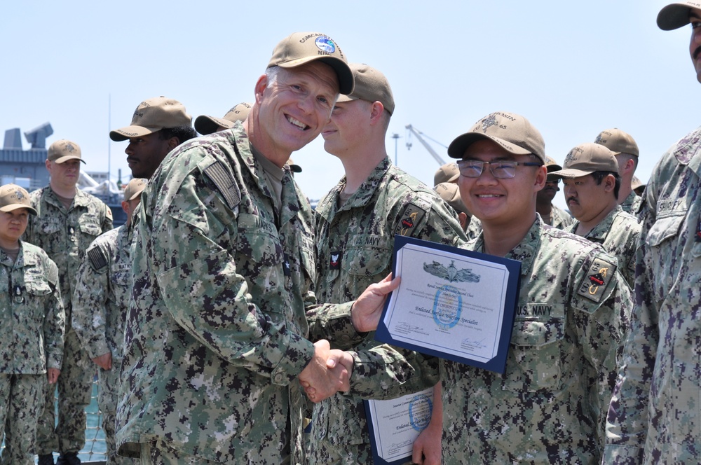 CSG 9 Visits USS Chosin