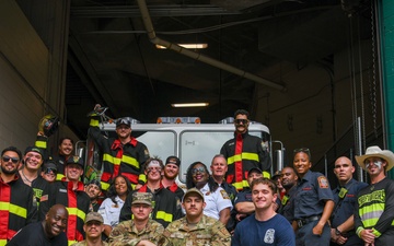 Lighting up D.C.: Andrews Fire Dept, 316 EOD recognized during Banana Ball national tour