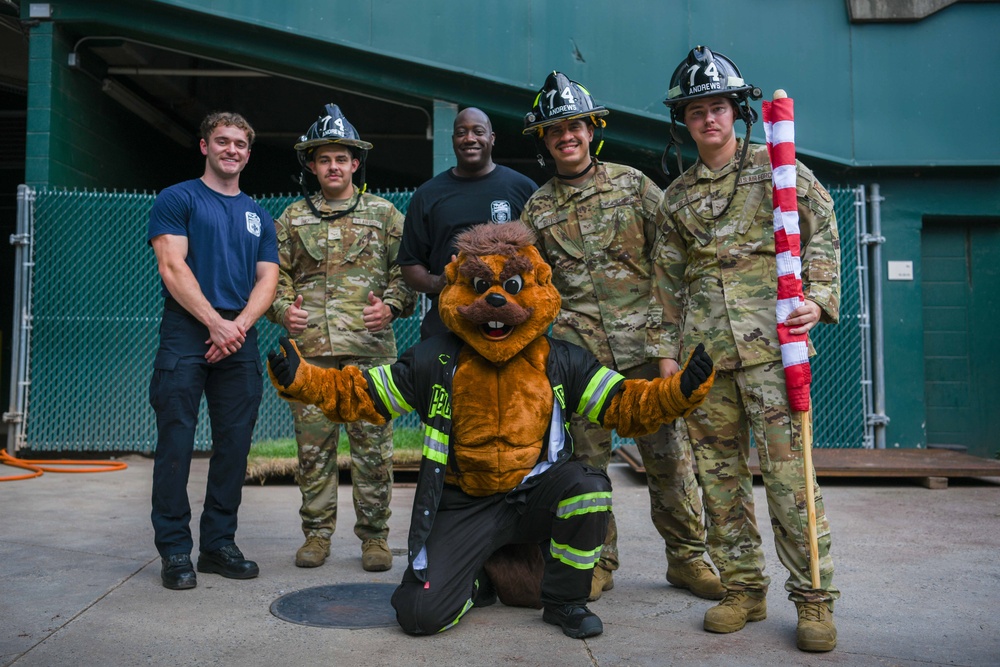 Lighting up D.C.: Andrews Fire Dept, 316 EOD recognized during Banana Ball national tour