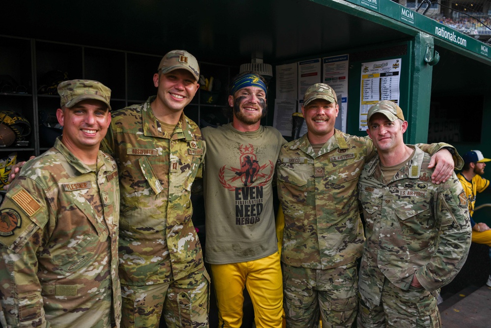 Lighting up D.C.: Andrews Fire Dept, 316 EOD recognized during Banana Ball national tour