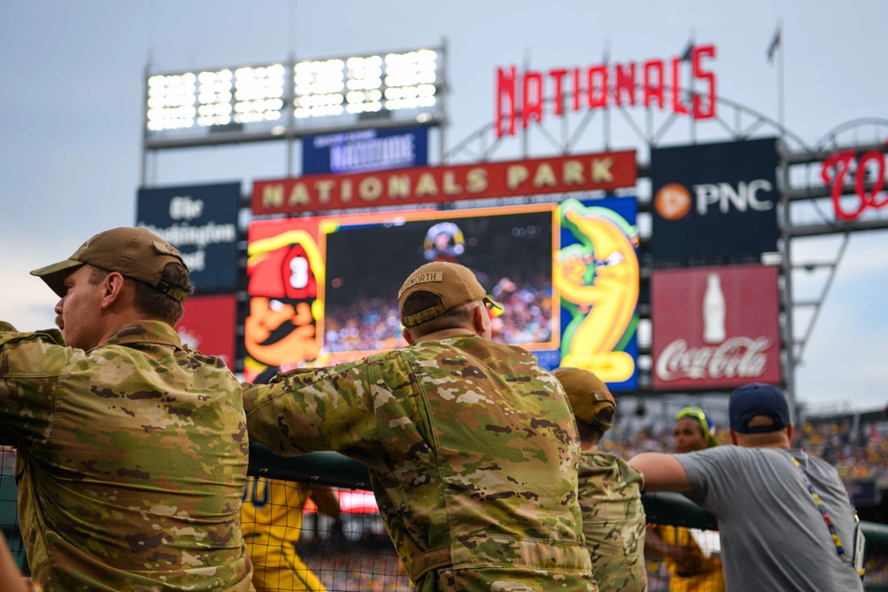 Lighting up D.C.: Andrews Fire Dept, 316 EOD recognized during Banana Ball national tour