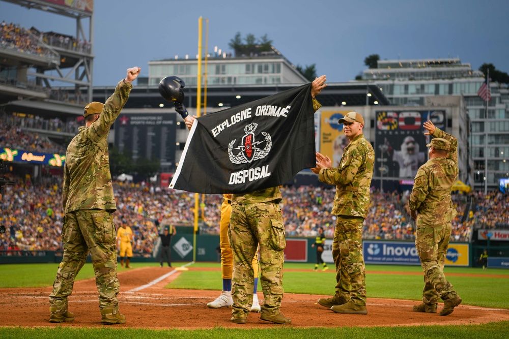 Lighting up D.C.: Andrews Fire Dept, 316 EOD recognized during Banana Ball national tour