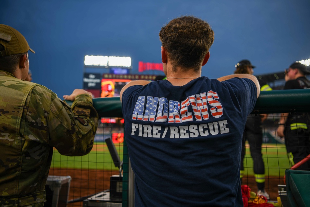 Lighting up D.C.: Andrews Fire Dept, 316 EOD recognized during Banana Ball national tour
