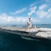 USS Gerald R. Ford (CVN 78) Conducts Vertical Replenishment with USS George H. W. Bush (CVN 77)