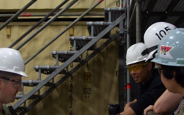 Ronald Reagan Sailors and PSNS Workers Discuss Ventilation Restoration